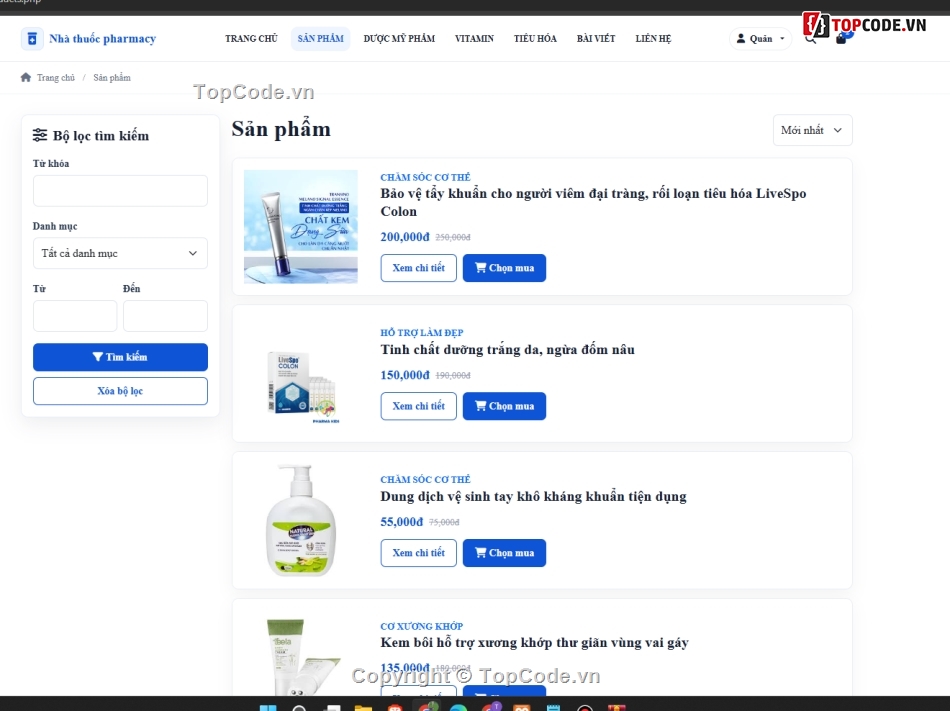Pharmacy,Website địa ốc,code w    eb
